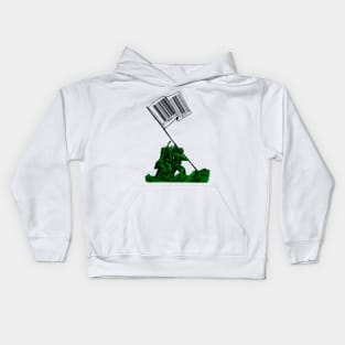 Raising The Flag Of Commerce Kids Hoodie